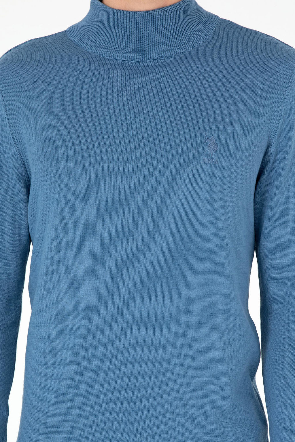 Мужской темно-синий базовый свитер Неожиданная скидка в корзине - U.s. polo assn фото 6