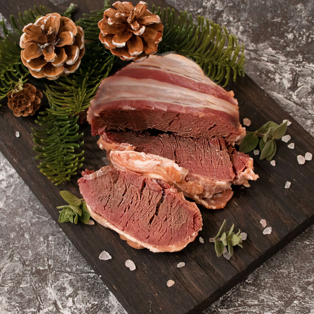 Окорок лося с копченой грудинкой высший сорт ВитаМир , 325г  фото 3