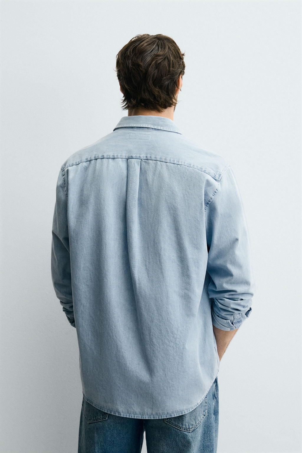 WASHED DENIM SHIRT - Zara фото 3