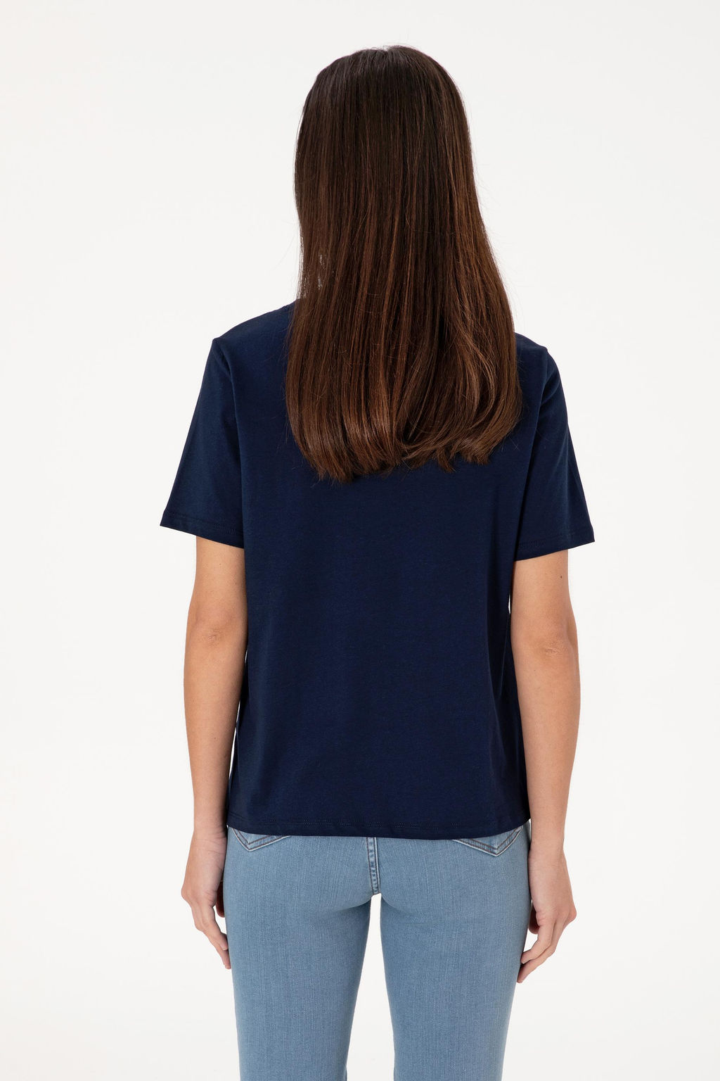 Kad_n Lacivert Ti__rt Sepette S_rpriz _ndirim - U.s. polo assn фото 5