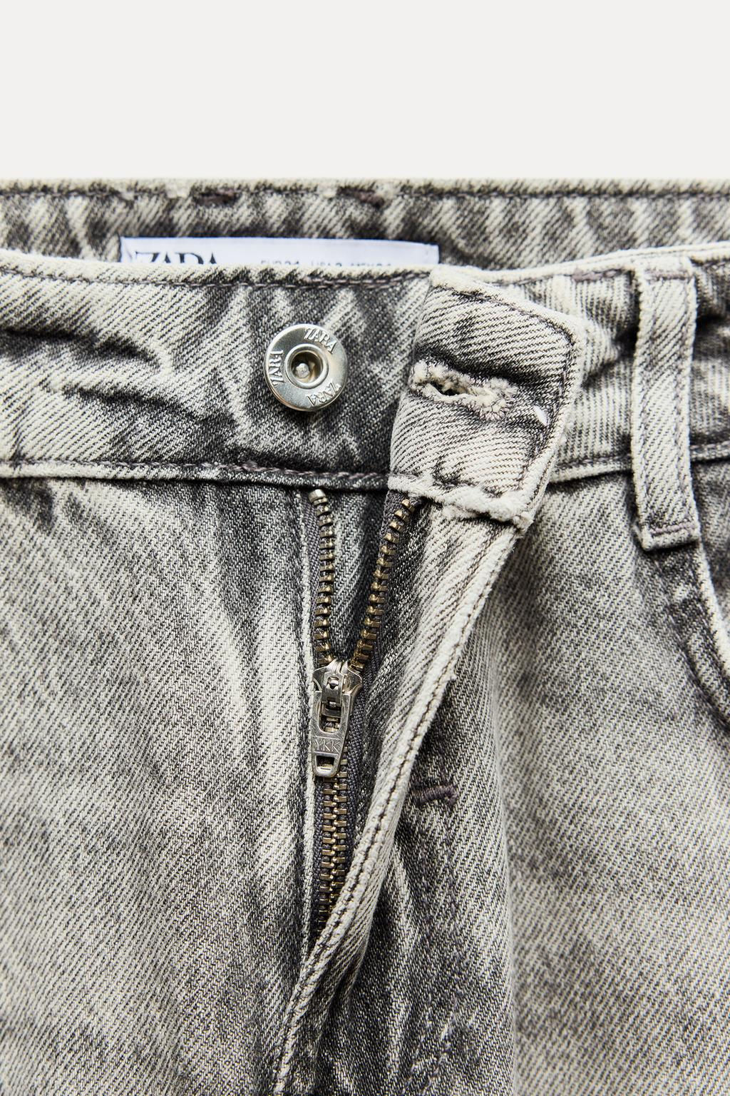 Z1975 MID-WAIST STRAIGHT CROPPED JEANS - Zara фото 8