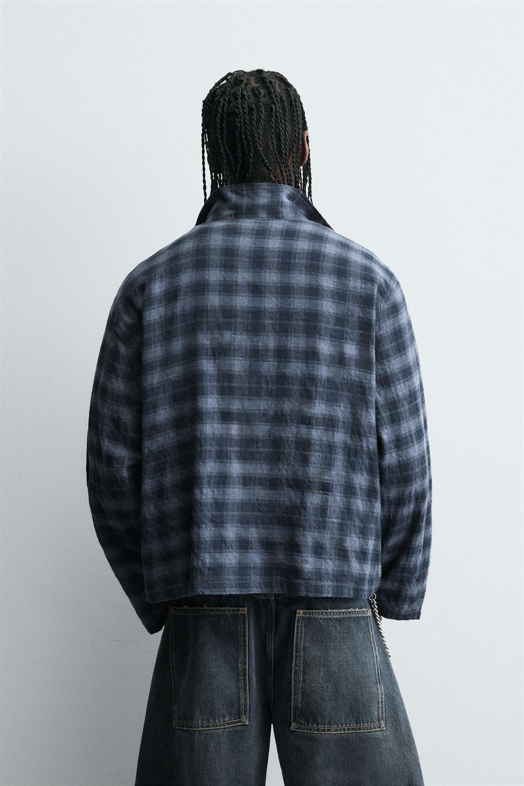 CHECK ZIP-UP SHIRT - Zara фото 3