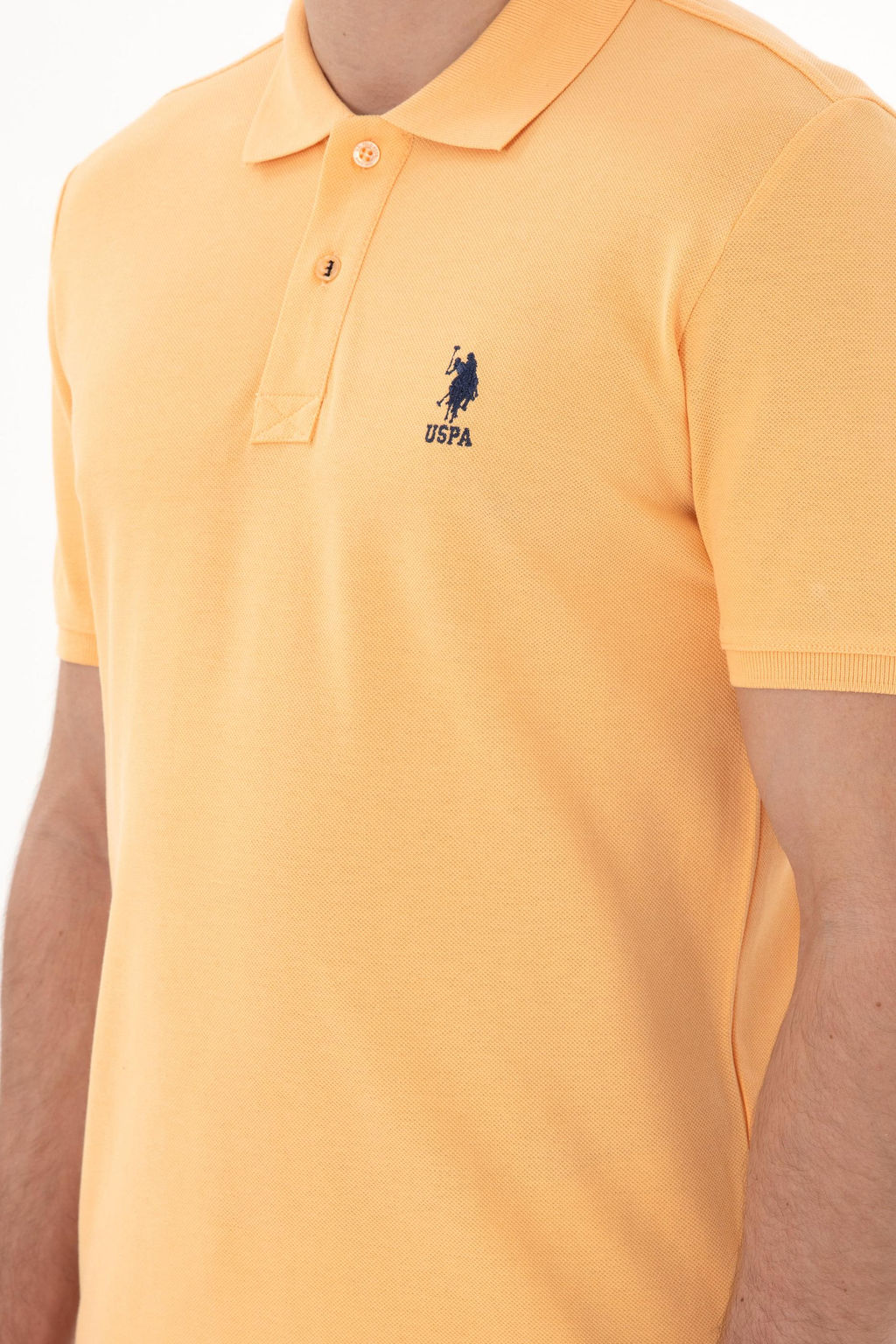 Erkek Slim Fit Polo Yaka A__k Mavi Basic Ti__rt Sepette S_rpriz _ndirim - U.s. polo assn фото 7