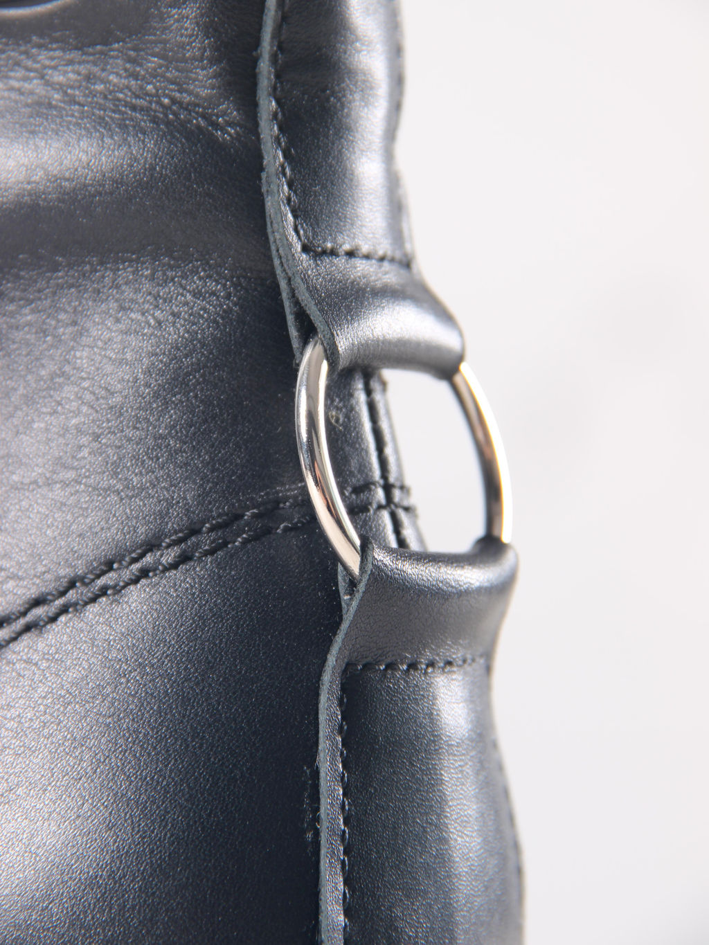 Ботинки 329.зиплайнbl.Черный/шерсть