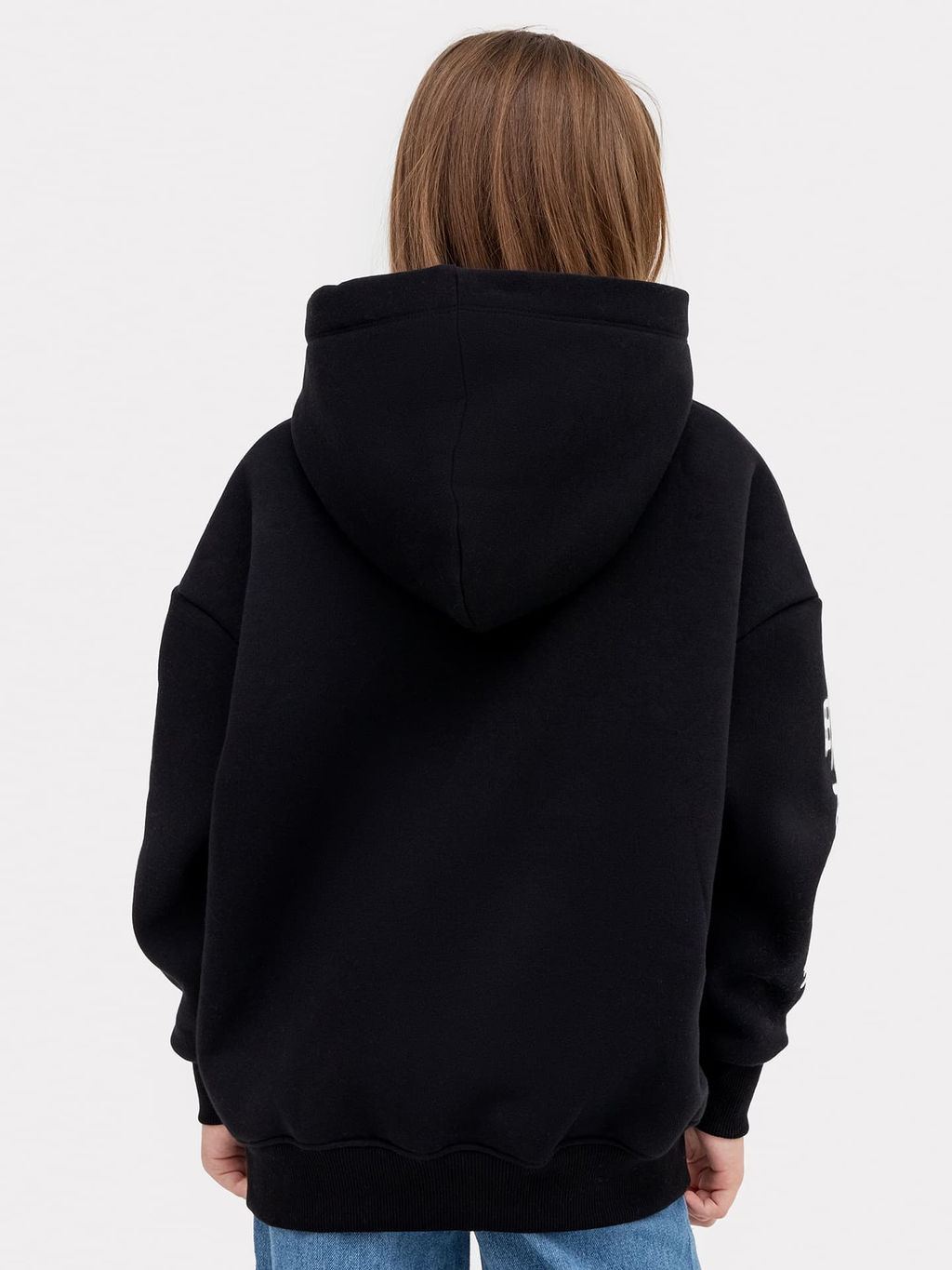 Худи для девочек черное с печатью - Mark formelle фото 4