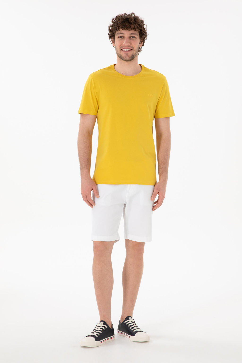 Erkek Regular Fit Bisiklet Yaka Sar_ Basic Ti__rt Sepette S_rpriz _ndirim - U.s. polo assn фото 5
