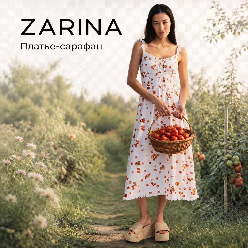 Платье миди с принтом ZR2606022903-246 / Zarina  фото 12