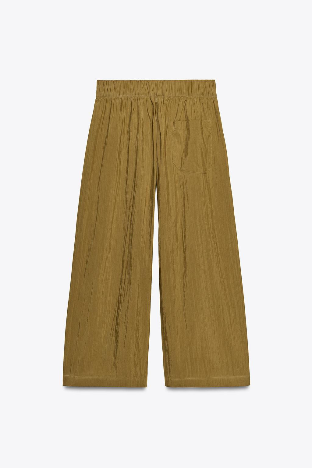 ZW COLLECTION POPLIN DARTED TROUSERS - Zara фото 7