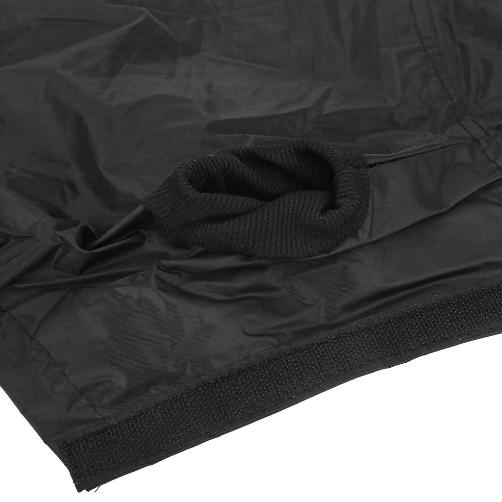 Пэт тойс (Pet toys) Одежда для собаки Плащ с капюшоном, на липучке, светоотражающая полоска, р-р L, длина спинки 30см/обхват груди 44см/обхват шеи 32см, цвет-черный, плащевка (Китай) - Домашняя мода фото 8