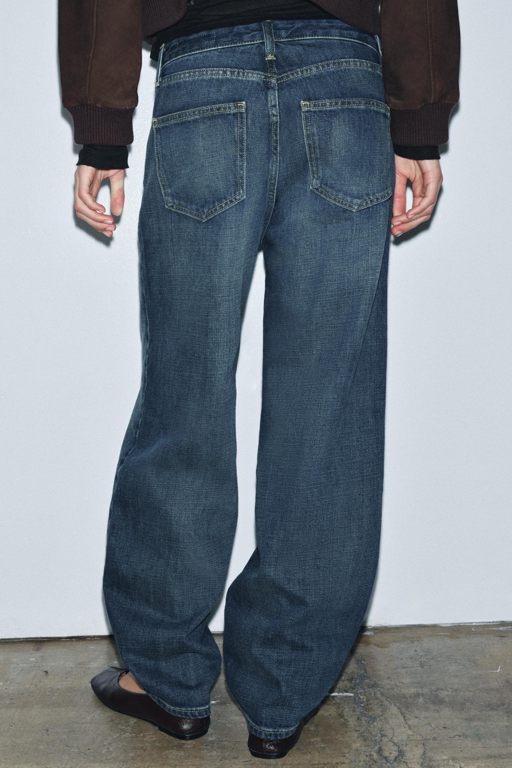 ZW COLLECTION BARREL MID-WAIST JEANS - Zara фото 5