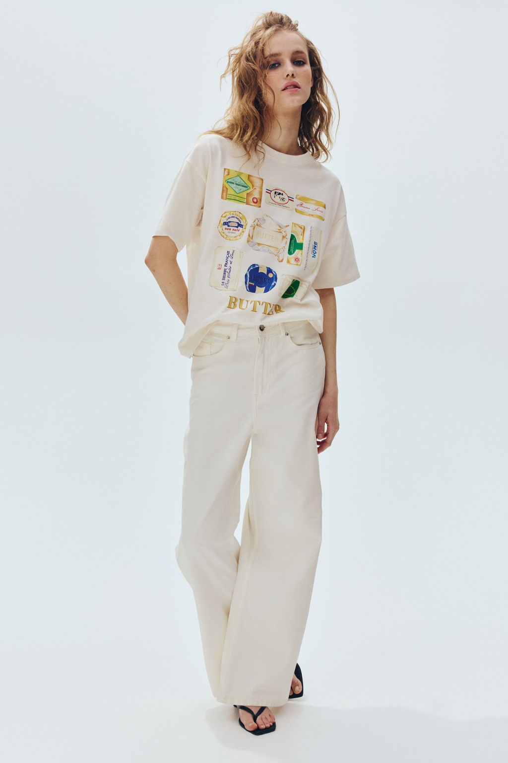 Camiseta oversize con motivo estampado - H&m фото 13