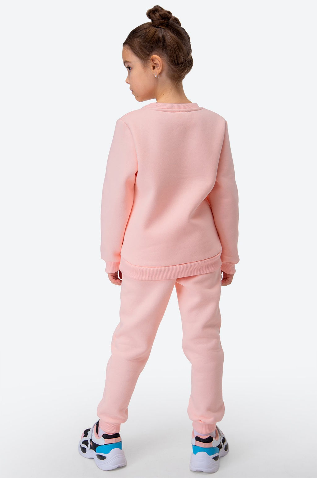 Теплый костюм для девочки из футера с начесом Bonito  фото 18