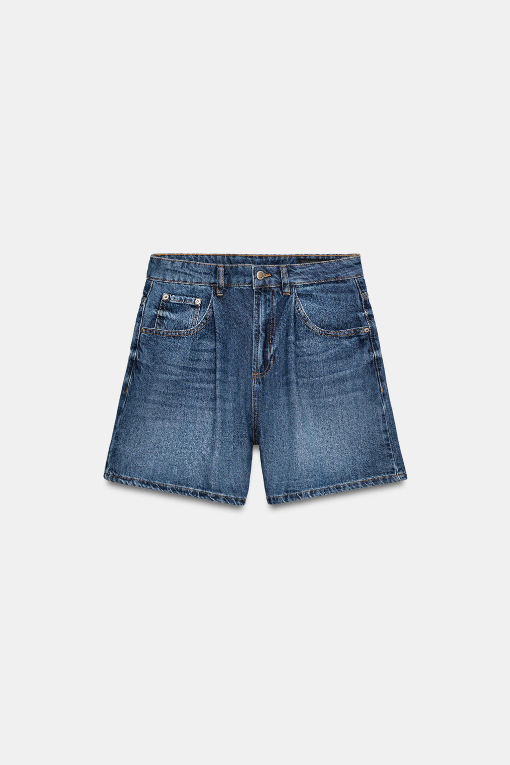 SHORTS DENIM TIRO ALTO ZW COLLECTION / Azul - Zara фото 7