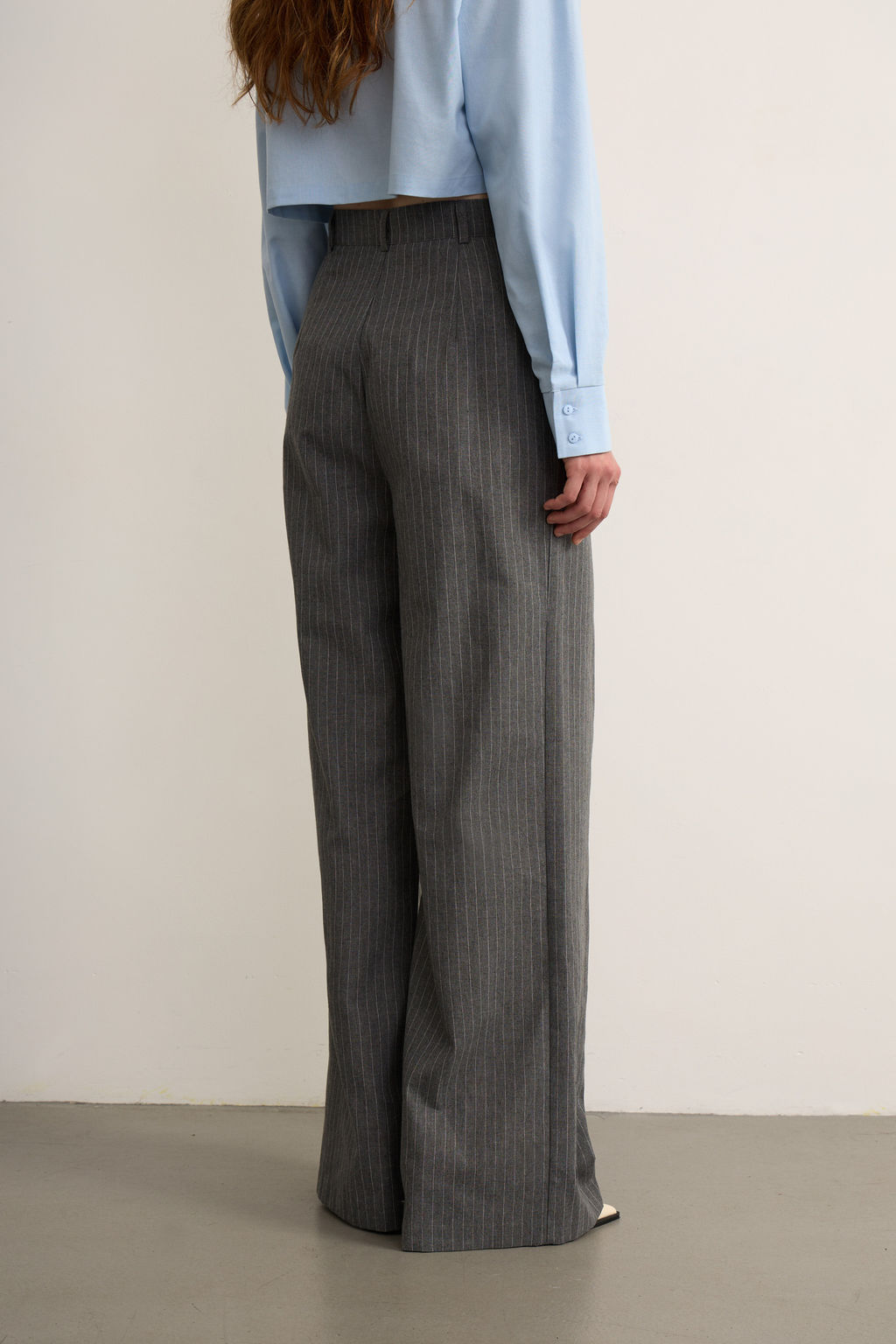 Брюки со складками в полоску - Mollis фото 4