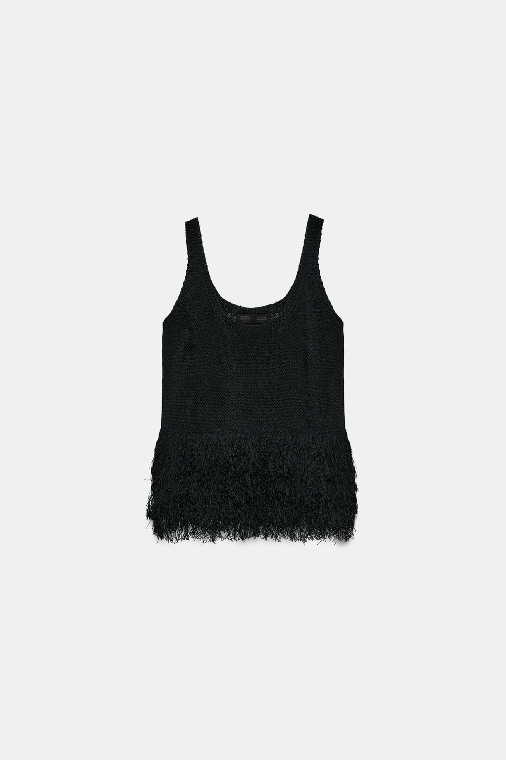 TOP PUNTO FLECOS / Negro