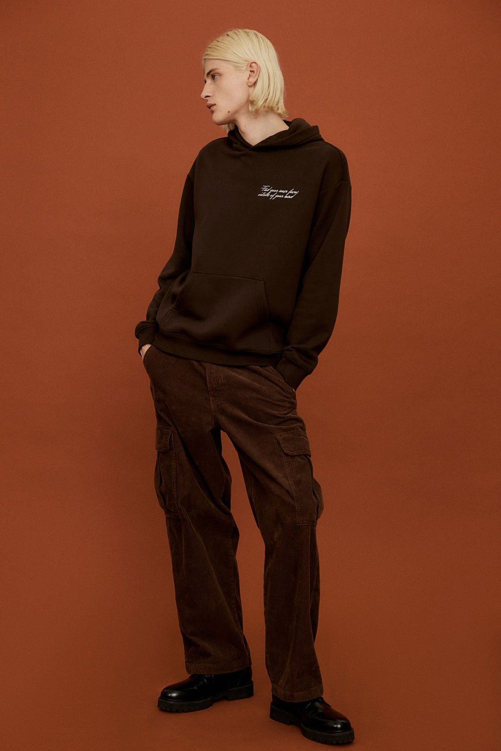 Sudadera con capucha y estampado Loose Fit - H&m фото 3