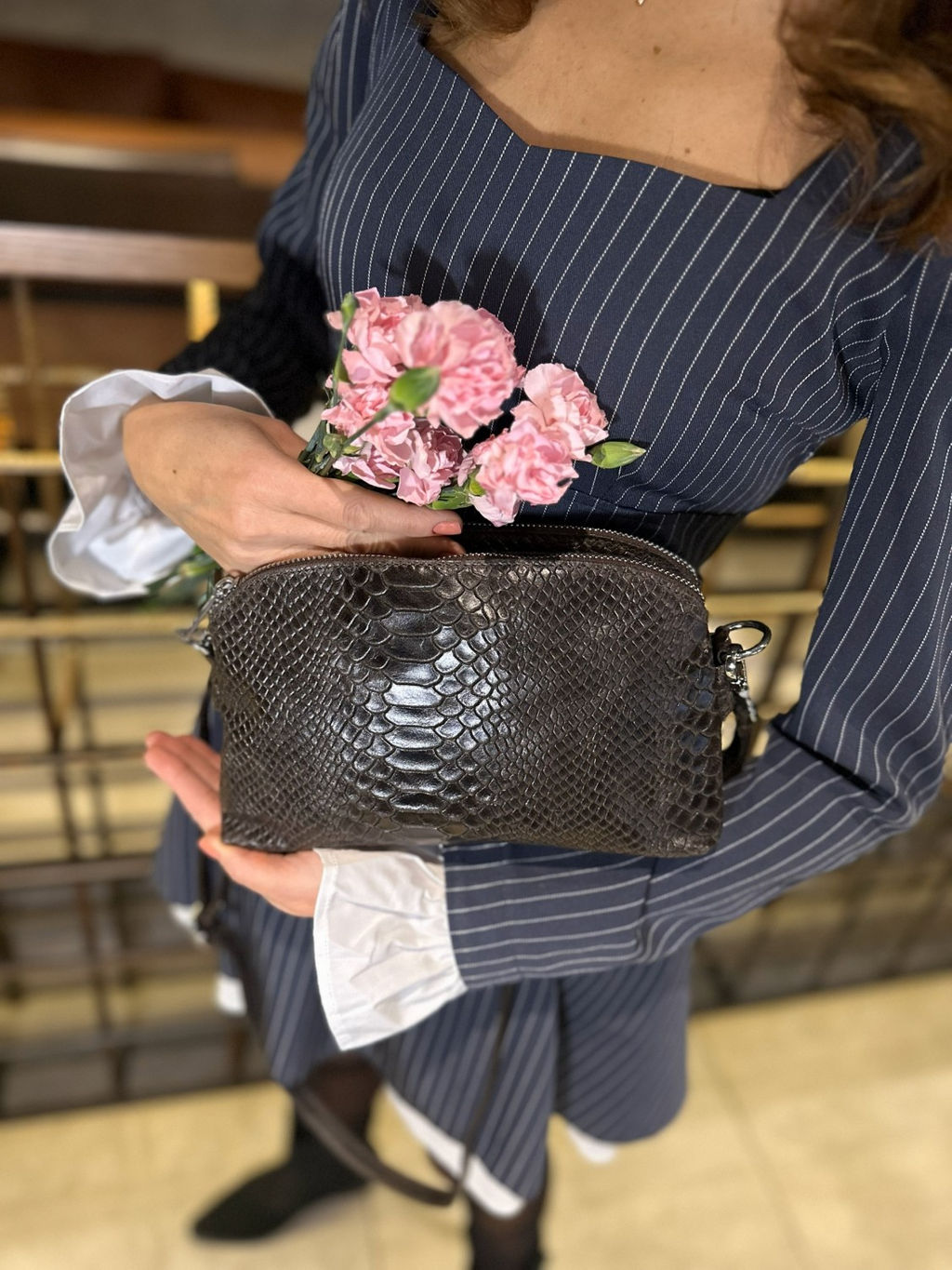 Сумка женская из телячьей кожи