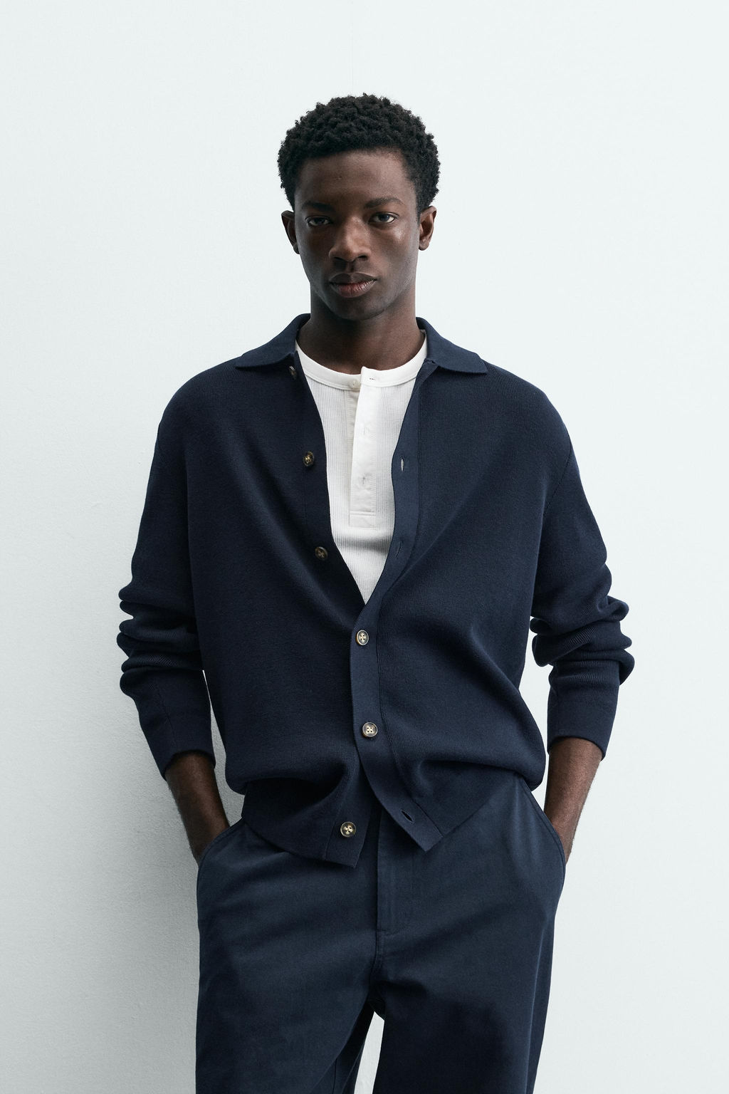 C?RDIGAN REGULAR FIT / Marino oscuro