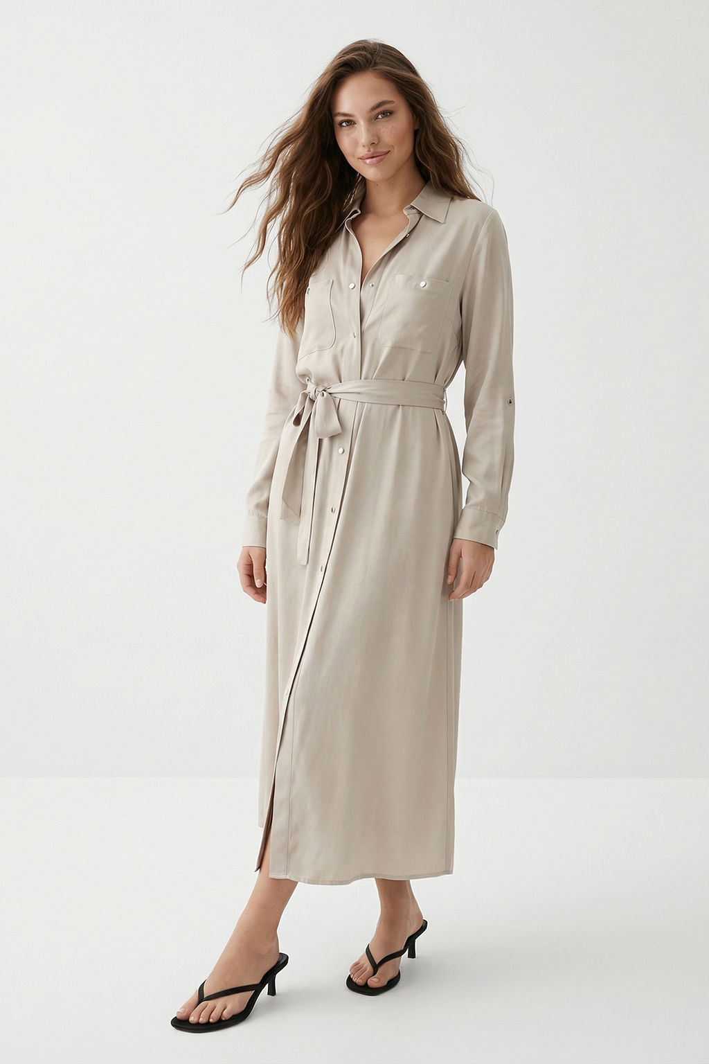 Bordo Kusakl? Maxi Dokuma Elbise TWOSS26EL00708 - Trendyolmilla фото 3