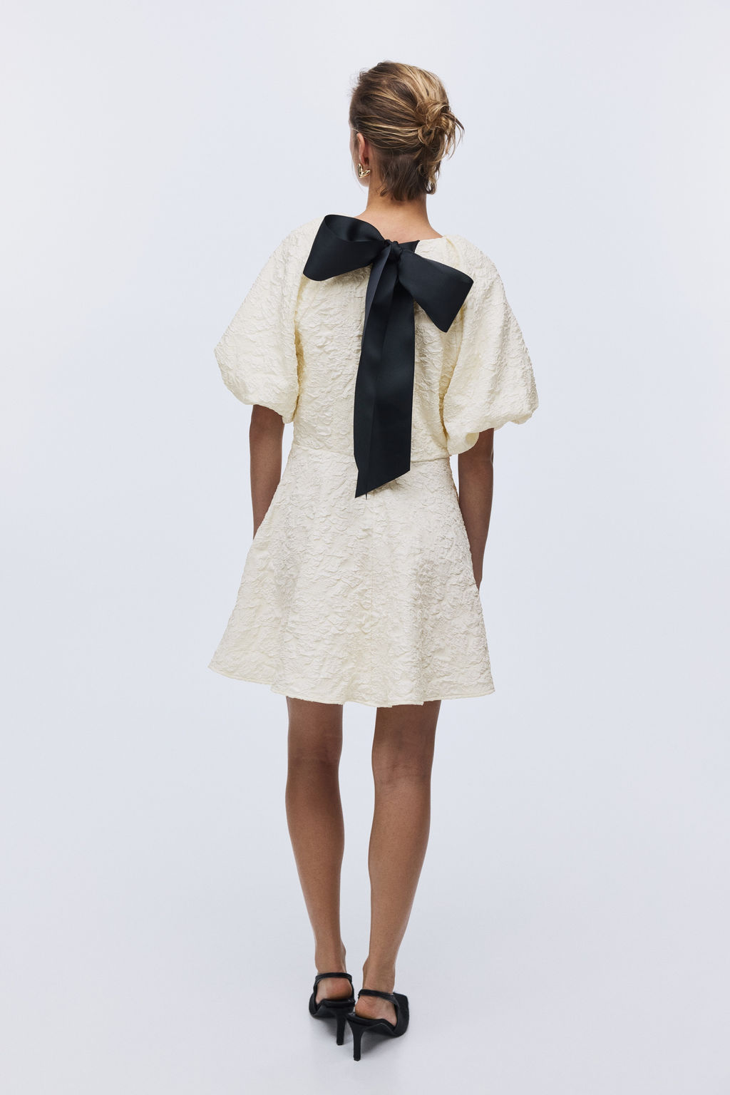 Vestido con mangas globo - H&m фото 8