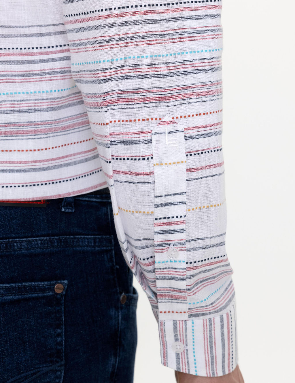 Красная зауженная рубашка с длинным рукавом - Cacharel фото 7