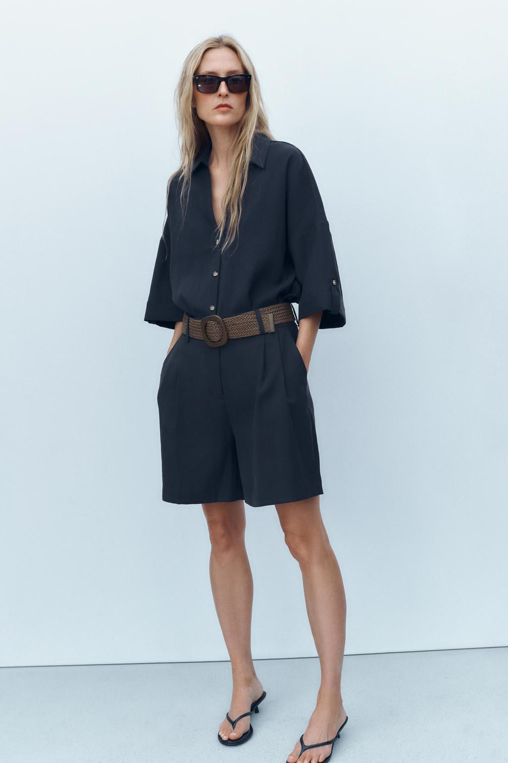 WIDE SHORT SLEEVE SHIRT - Zara фото 3