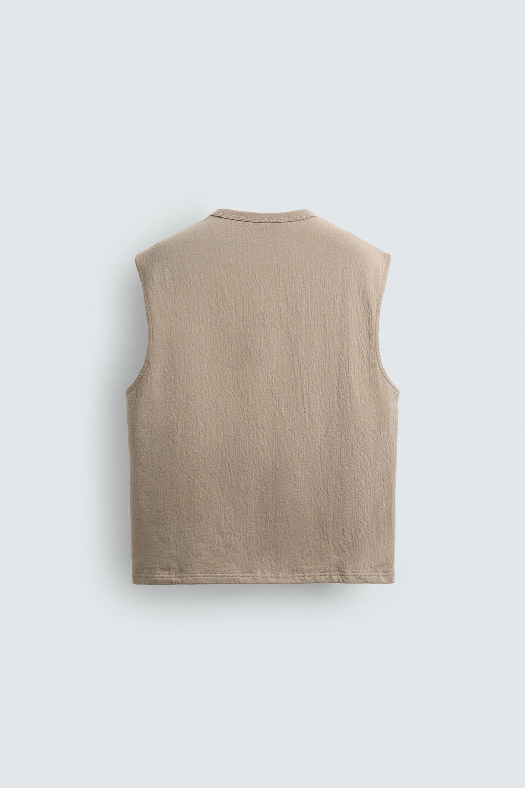 SUDADERA TANK RELAXED FIT TEXTURA / Beige - Zara фото 7
