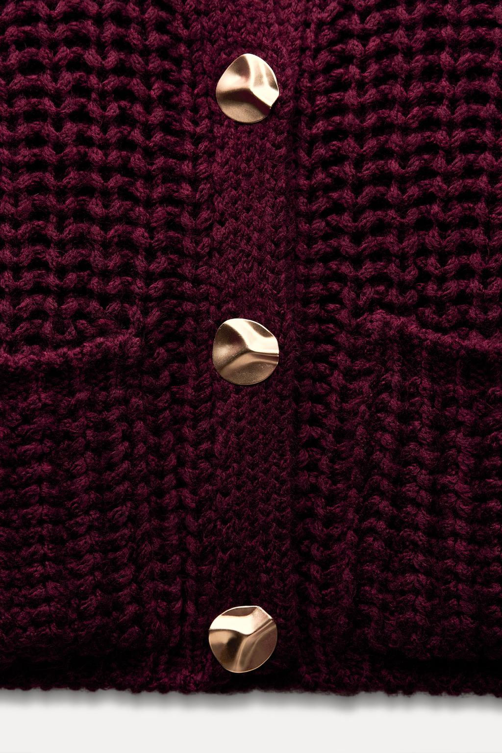 THICK KNIT WAISTCOAT - Zara фото 7