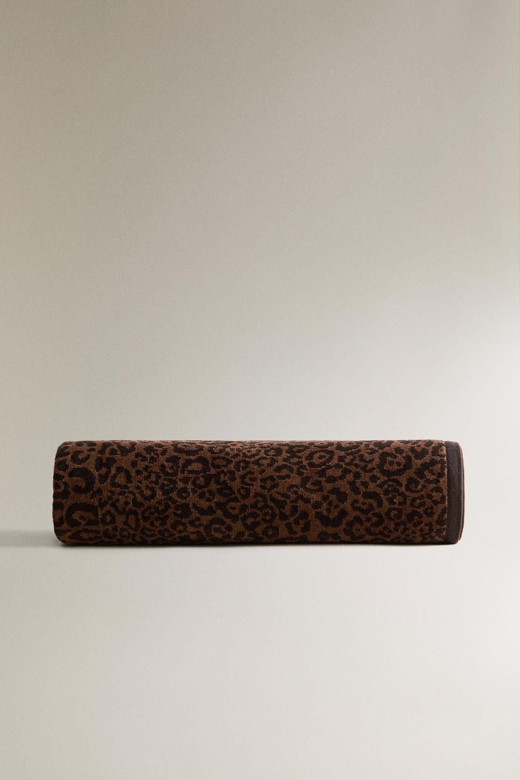 ANIMAL PRINT VELOUR BEACH TOWEL - Zara фото 8