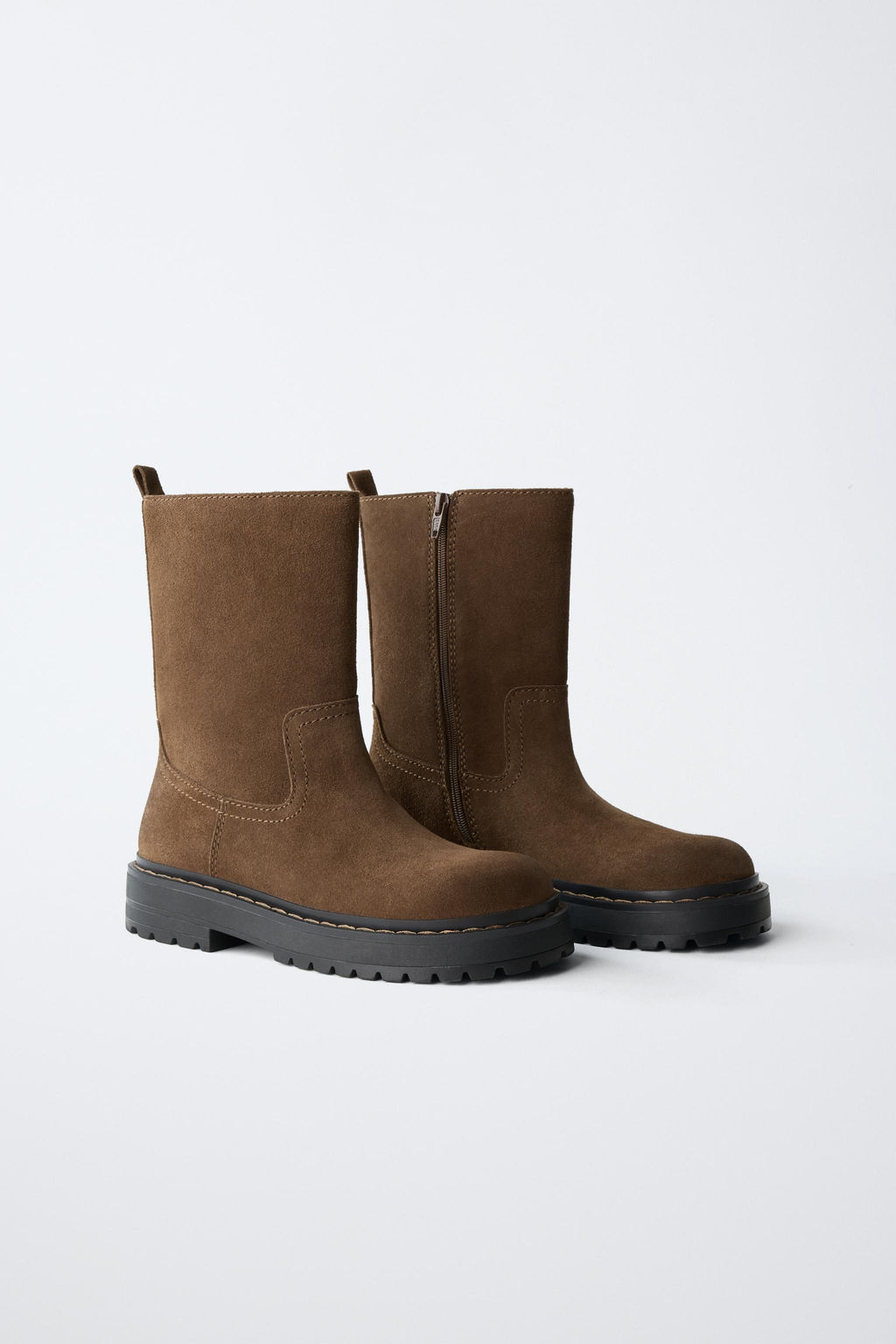 BOTA PIEL / Marr?n - Zara фото 4