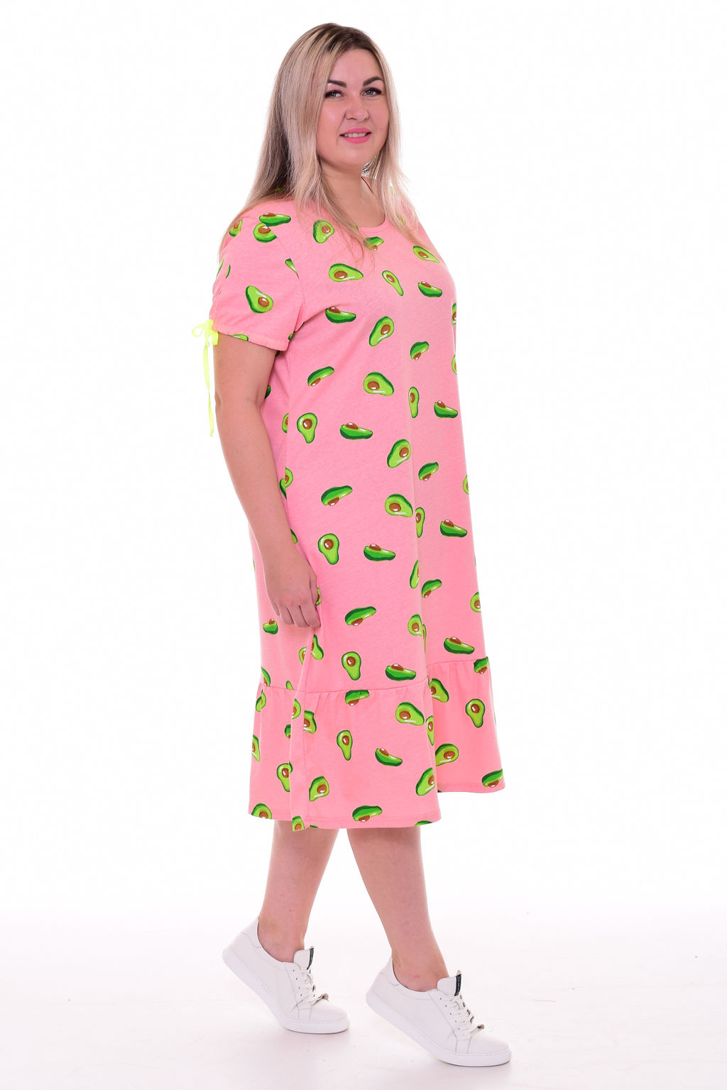 Платье женское 4-093б (коралл)