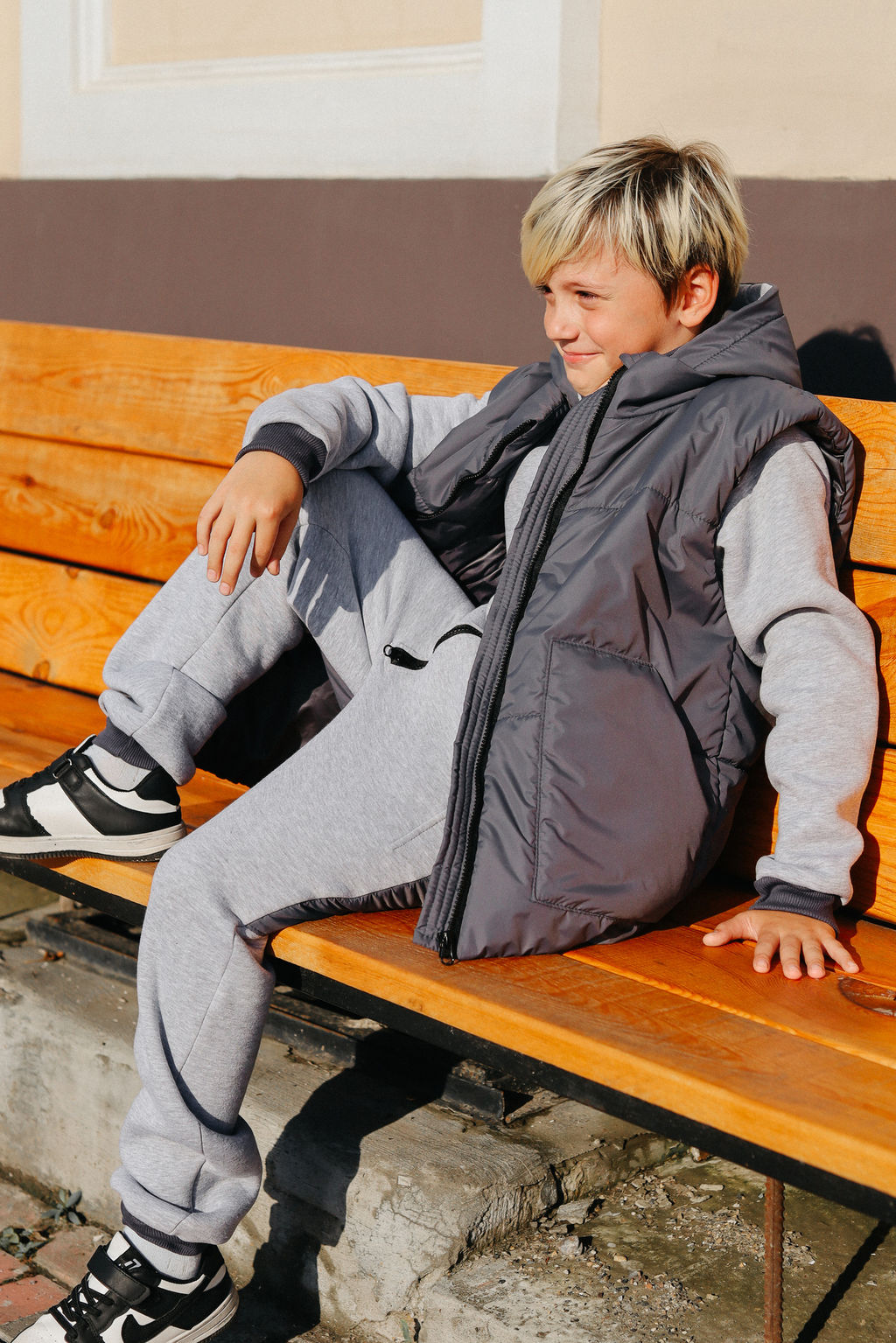 Бомбер утепленный, меланж - Inzibe фото 30