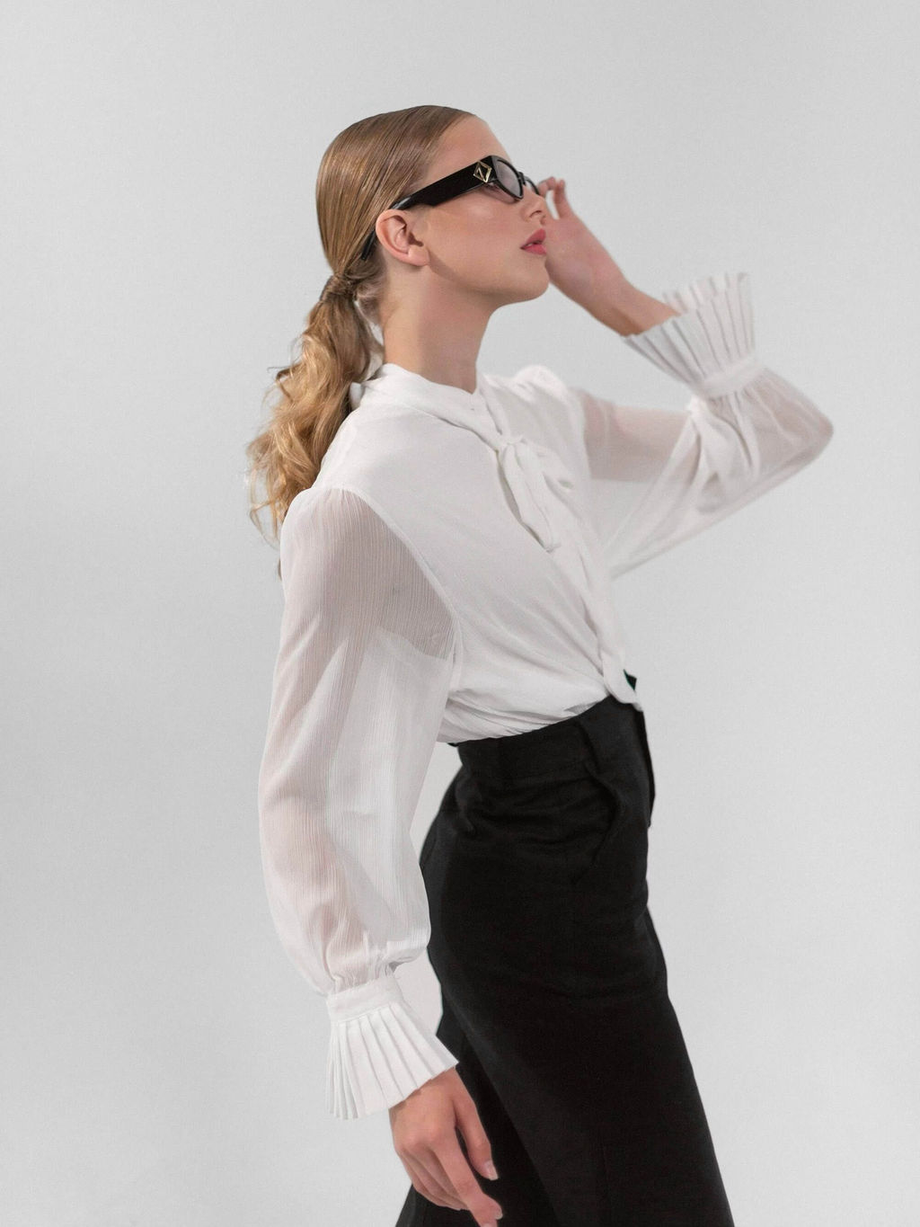 Блузка Лола (белый) - Nadi bordo фото 9