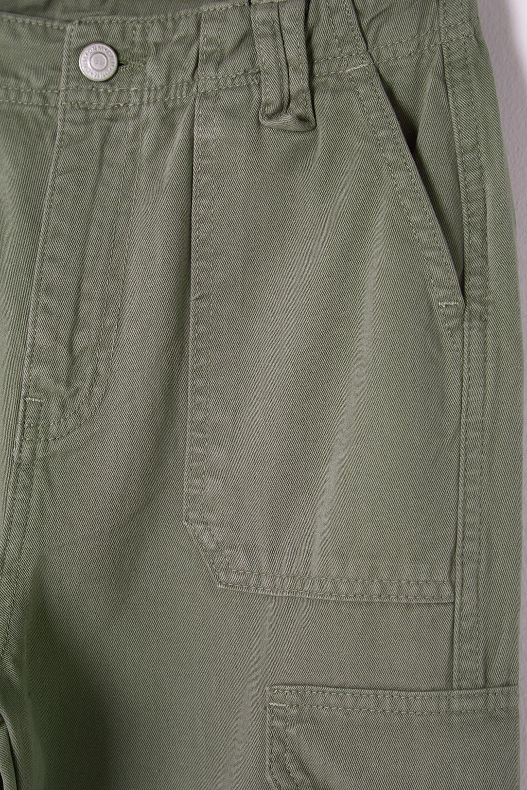 Haki Kargo Cep Kapak Detayl? Yuksek Bel Wide Leg Jeans TWOSS25JE00030 - Trendyolmilla фото 6