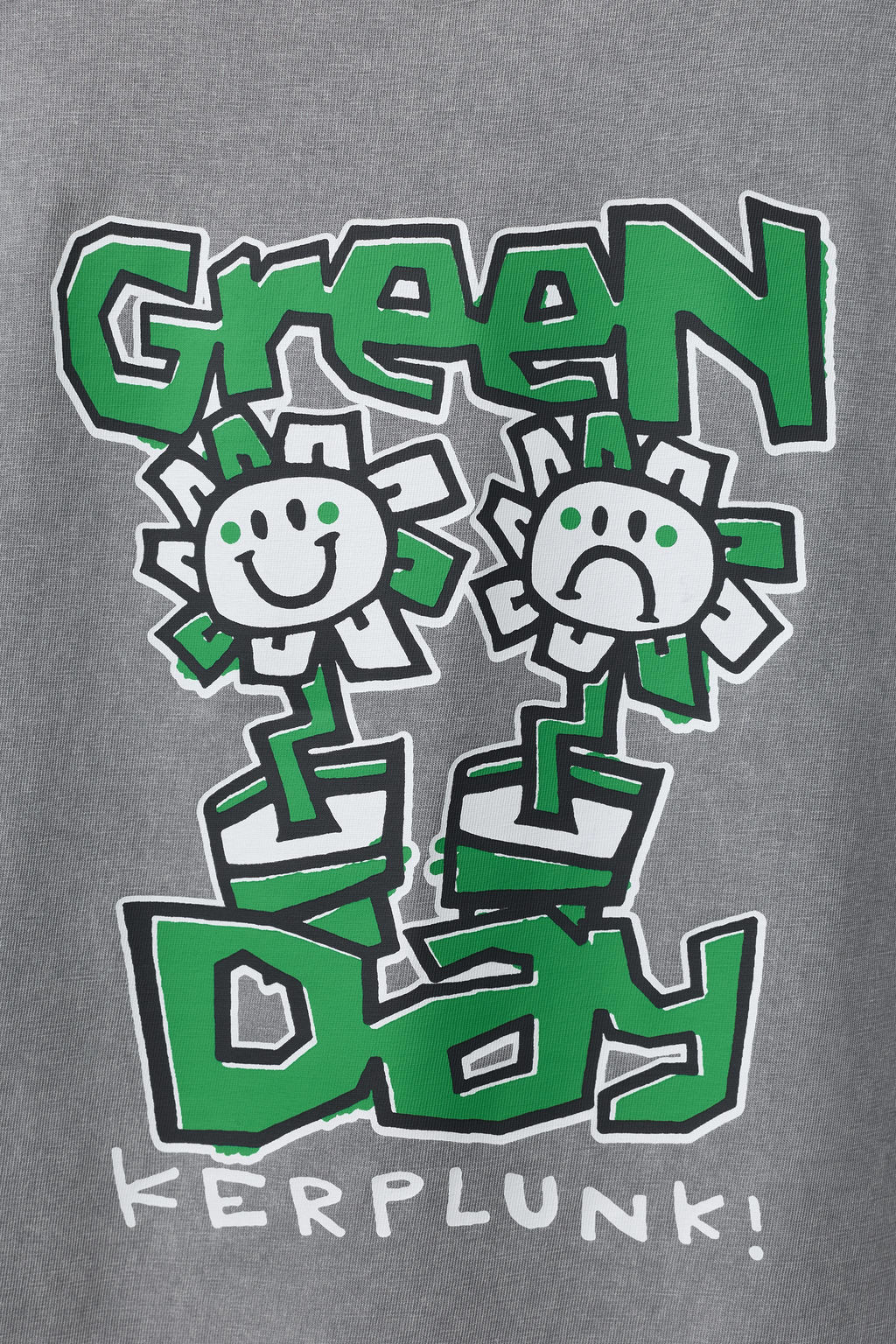 CAMISETA EFECTO LAVADO GREENDAY ® / Gris - Zara фото 5