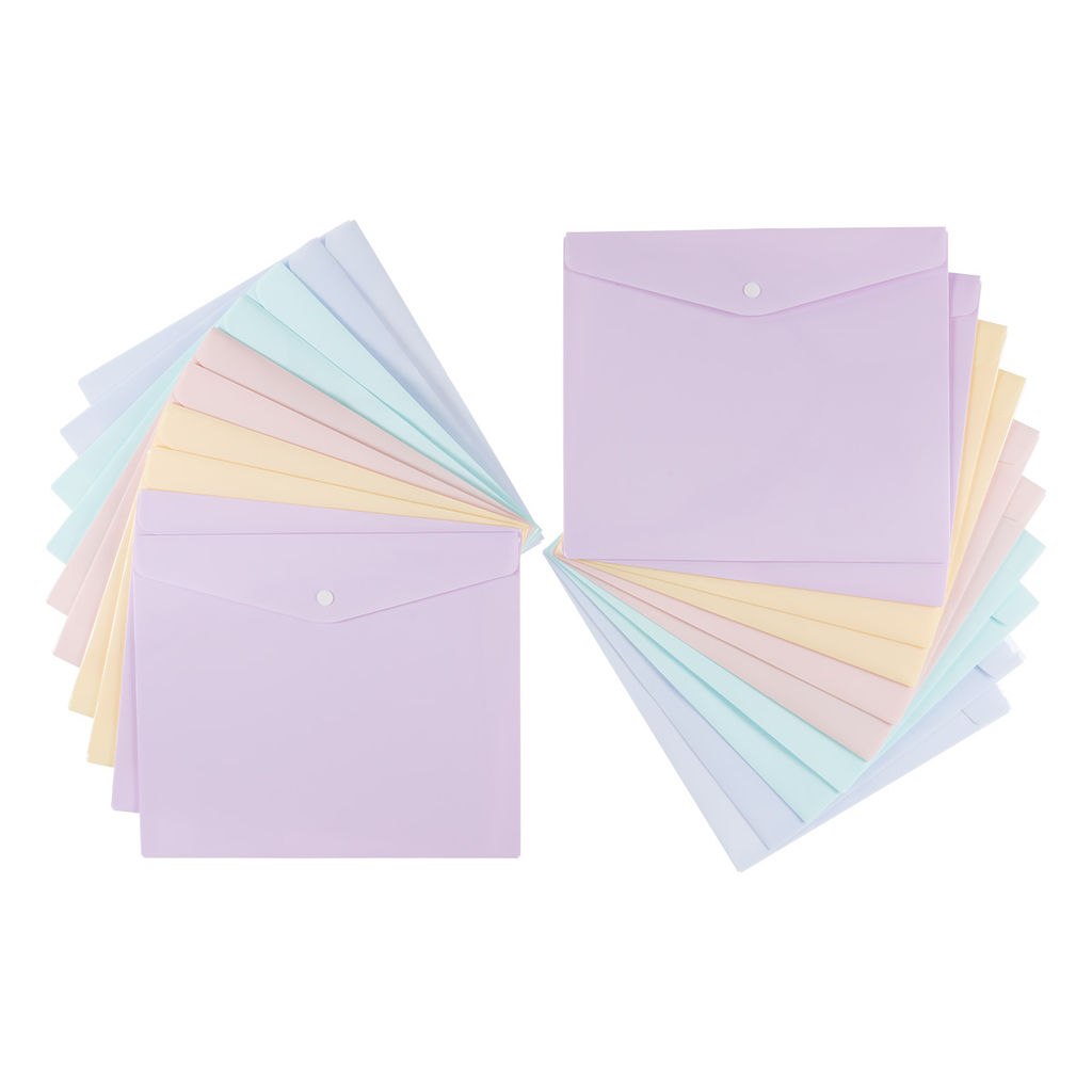 Expert Complete Trend Pastel Pastel Папка-конверт для тетрадей с кнопкой A5+ 180 мкм диагональ 20 шт. ассорти 2104011