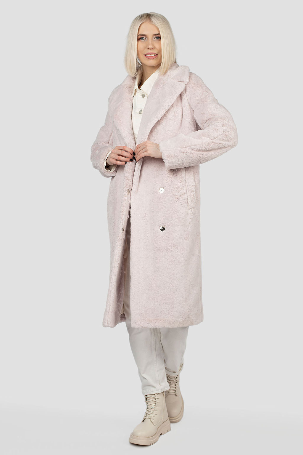 Пальто женское демисезонное (пояс) - El podio фото 5