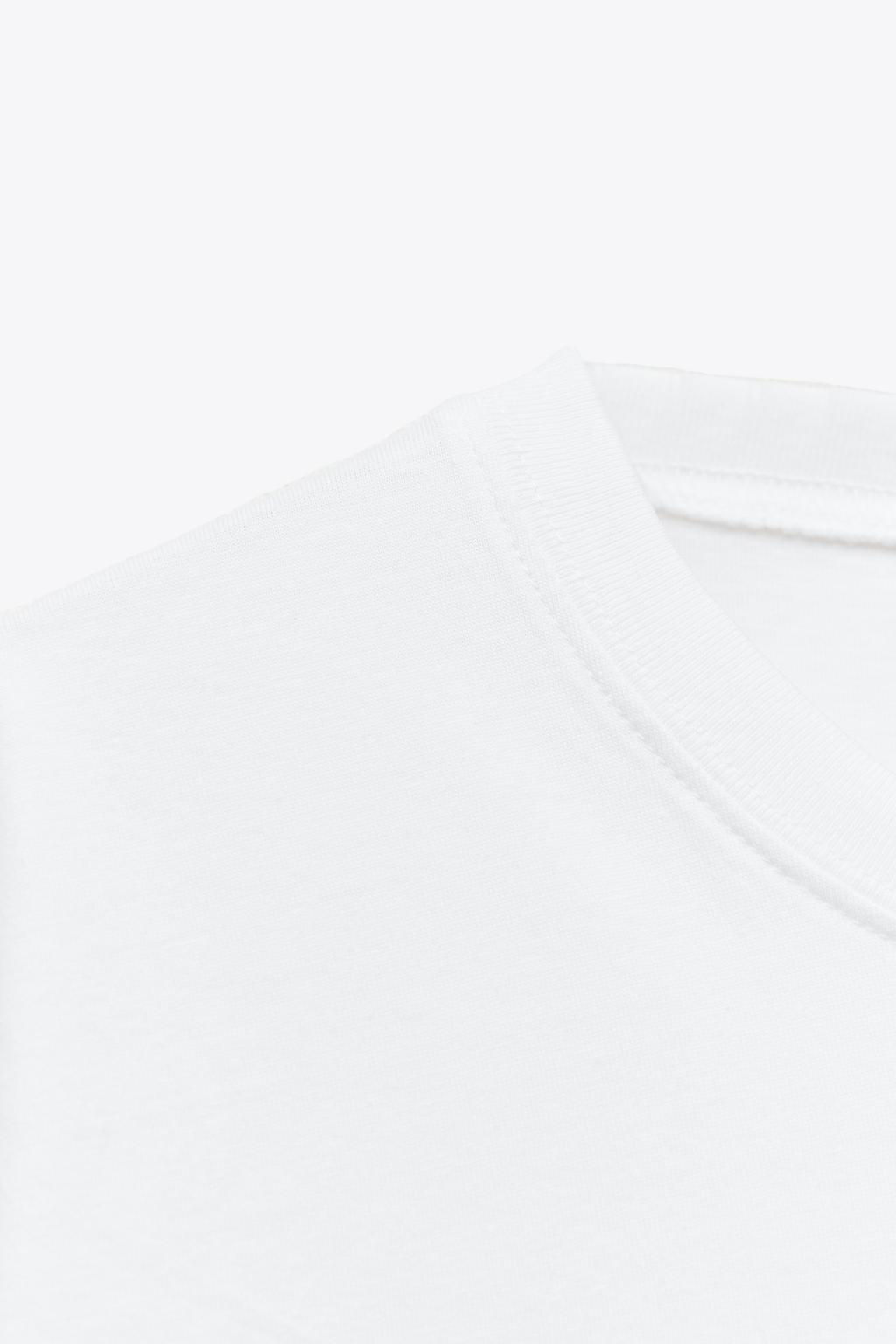 BASIC COTTON T-SHIRT - Zara фото 24