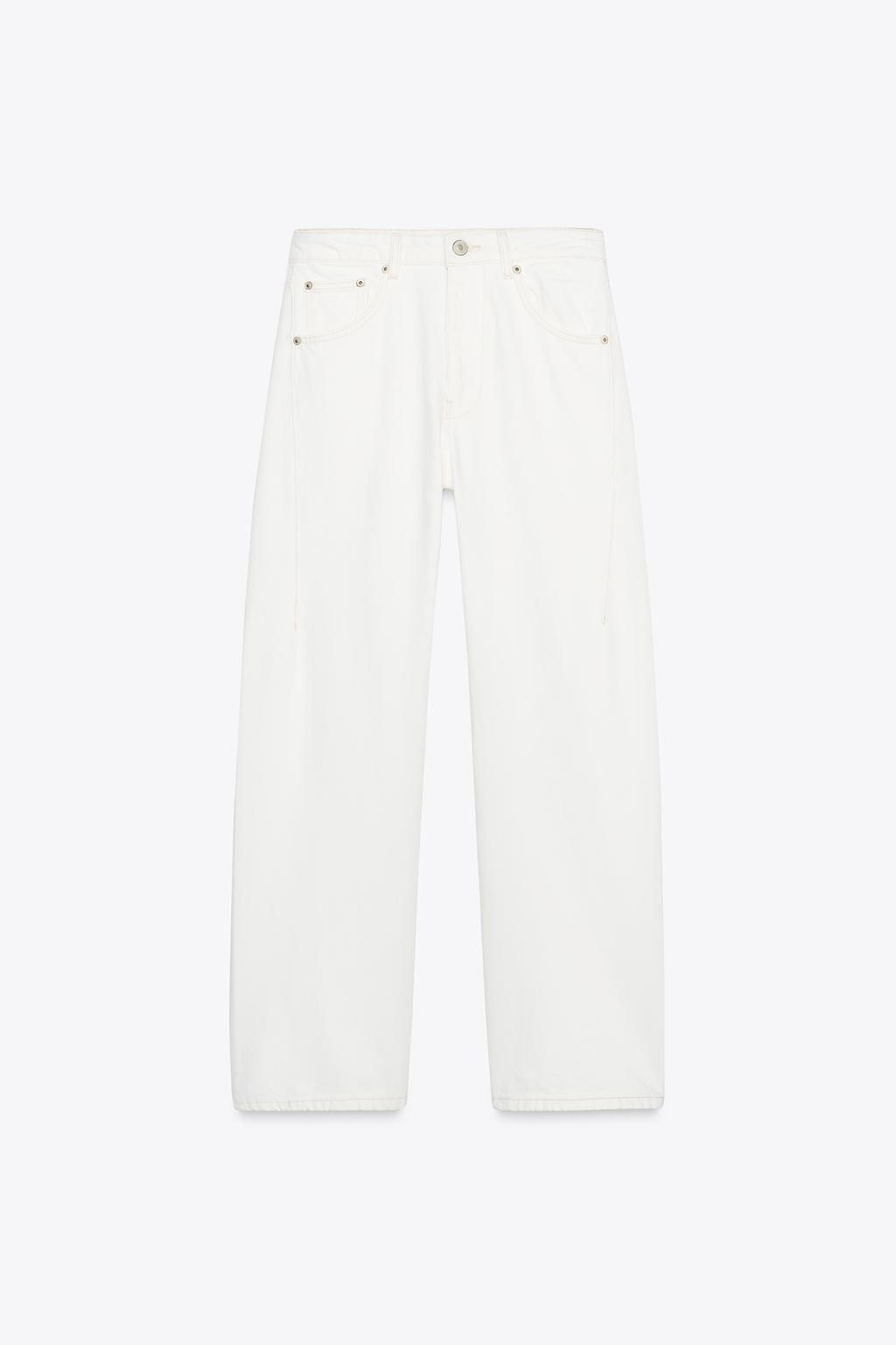 TRF SLOUCHY BELT LOOP MID-WAIST JEANS - Zara фото 7
