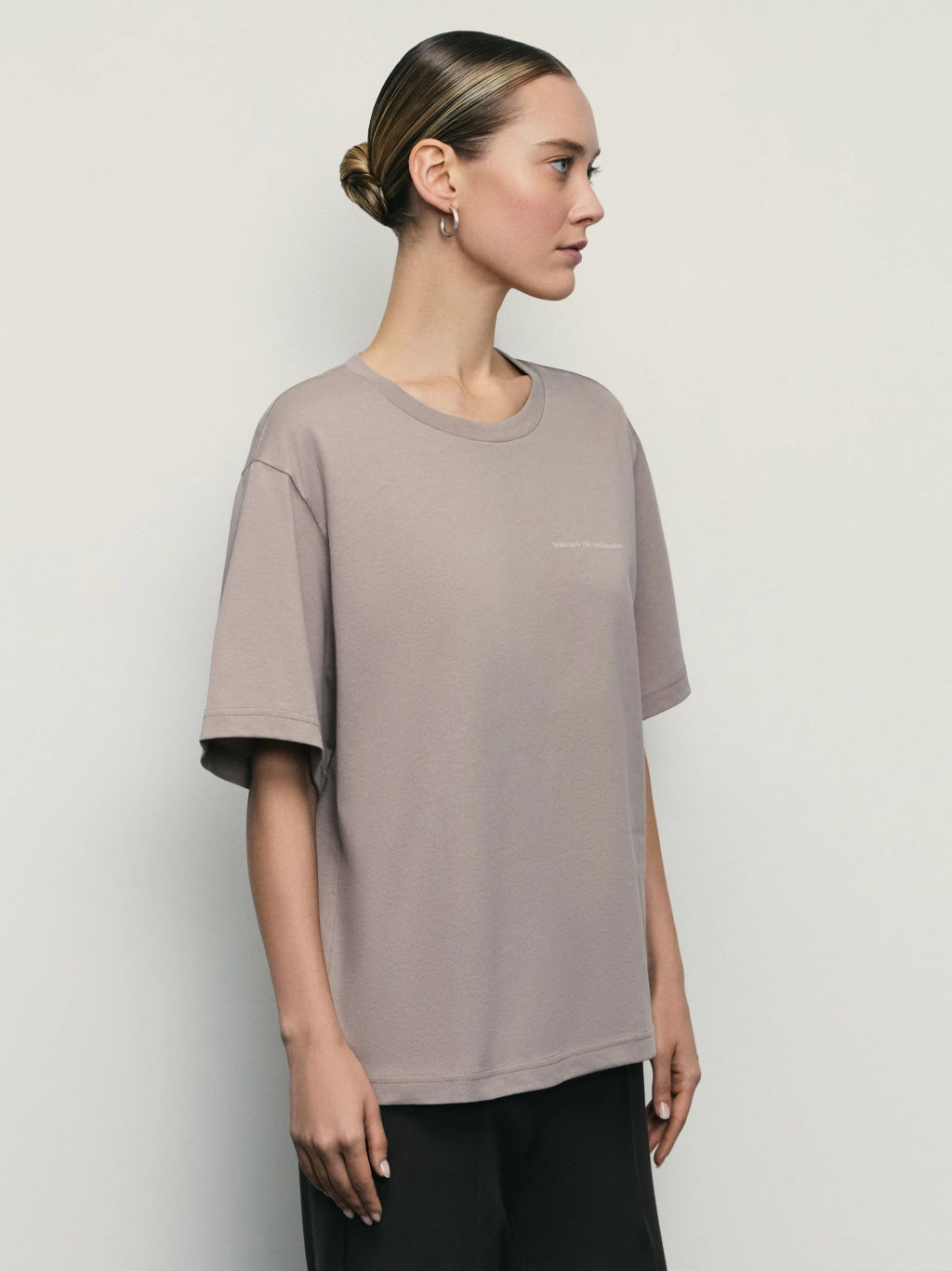 Футболка свободного кроя с принтом / Zarina фото 5