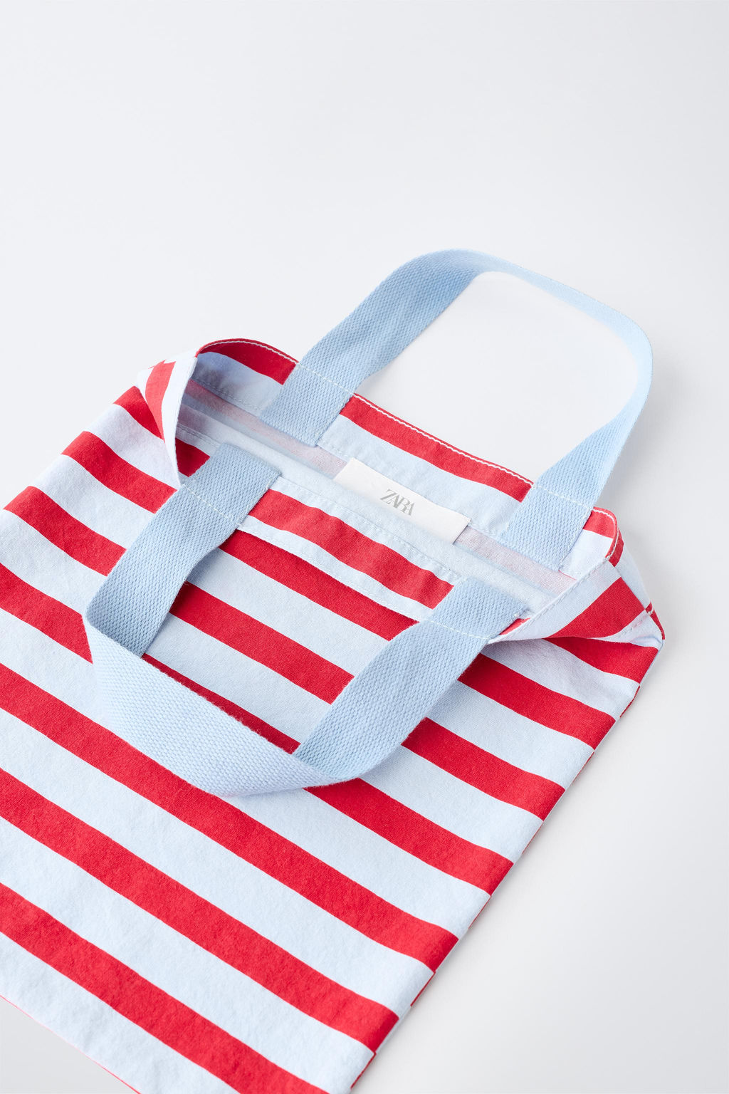 BOLSA ESTAMPADO RAYAS / Azul - Zara фото 3
