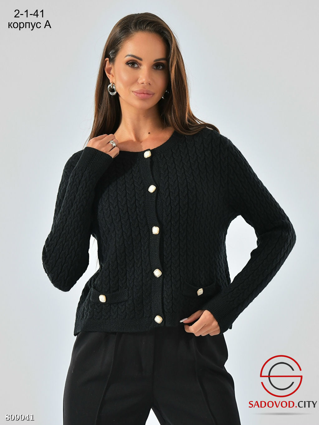 Кардиган тёплый вязанный женский - Bruno фото 4