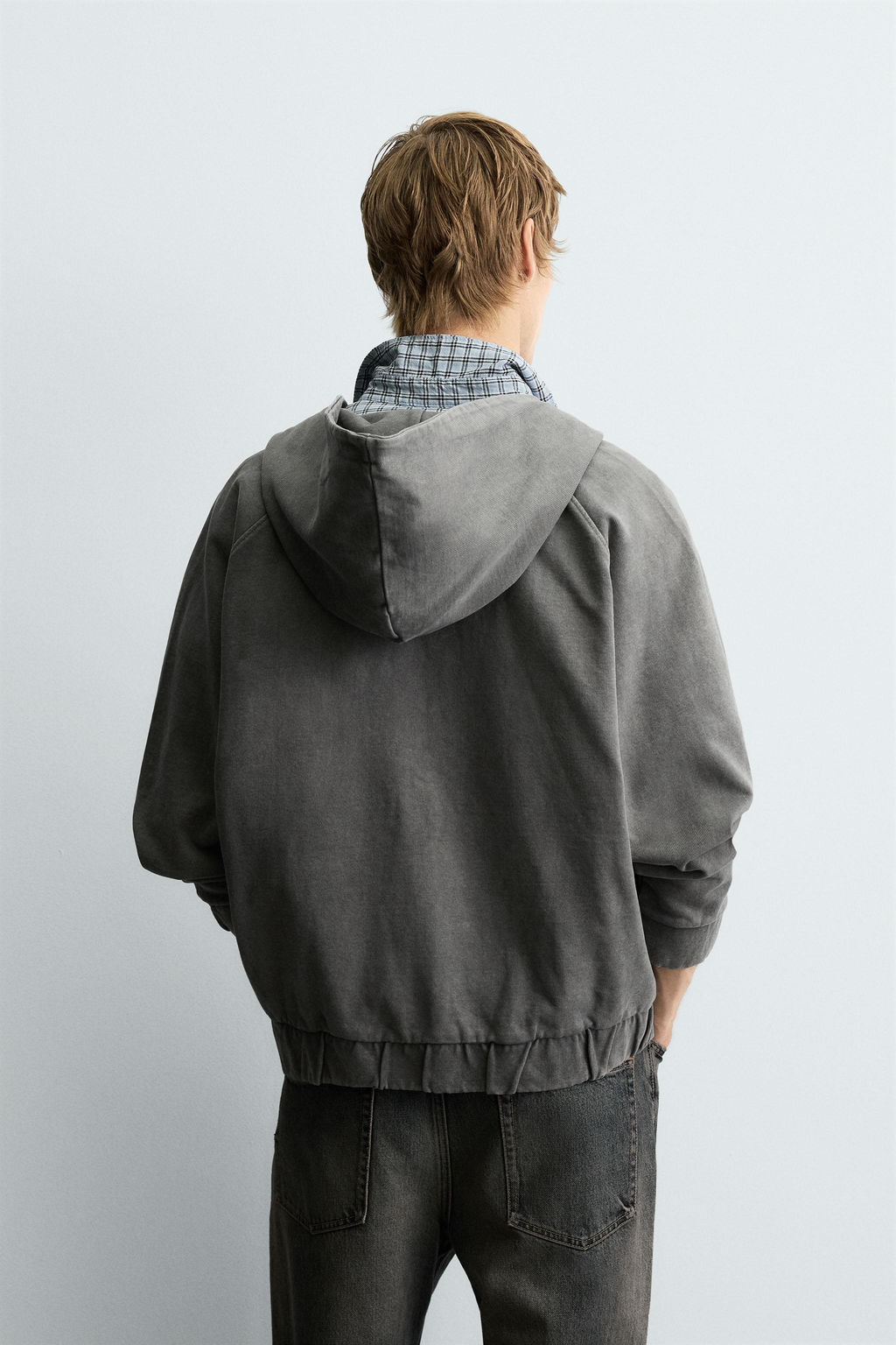 BOXY FIT HOODIE SWEATSHIRT - Zara фото 3