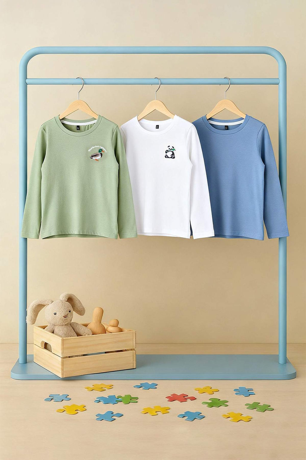 Turuncu-Yesil-Siyah 100%Pamuk 3lu Animal Bask? Regular Orme Unisex T-Shirt TKDAW26TS00009 - Trendyolmilla фото 9