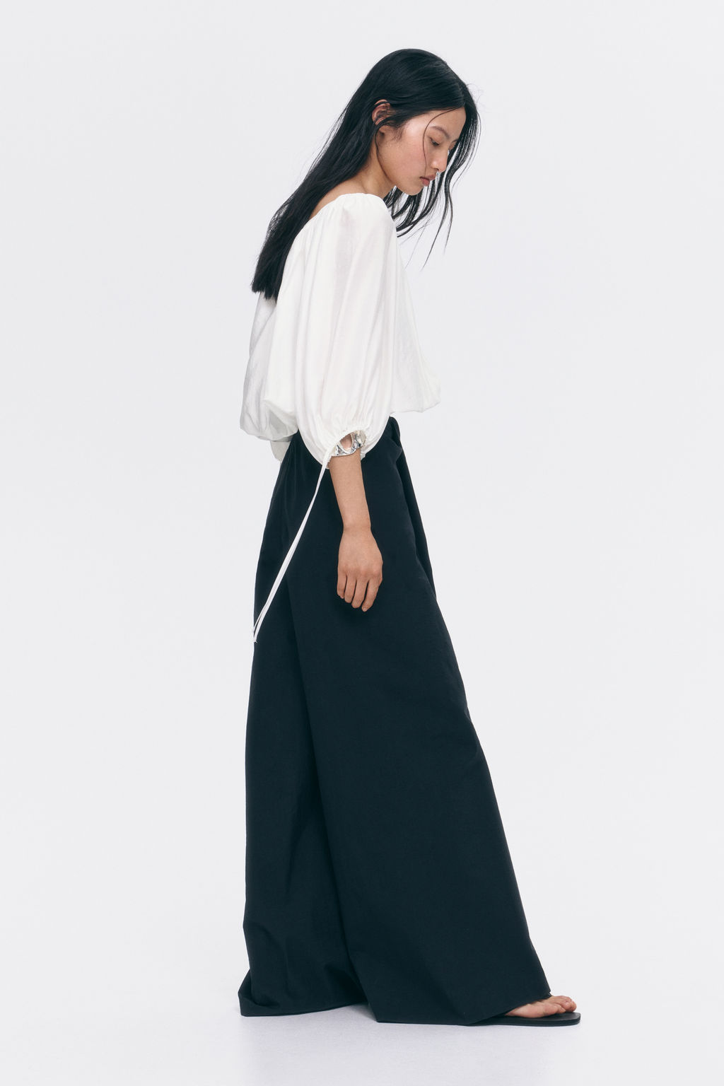 Blusa oversize con lazadas - H&m фото 6