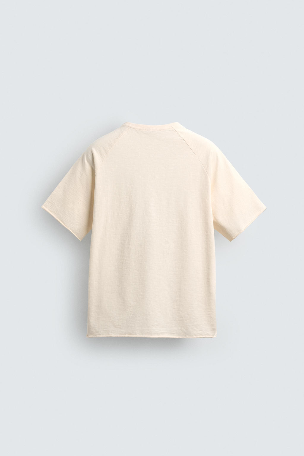 CAMISETA RELAXED FIT TEXTO LAVADO / Blanco