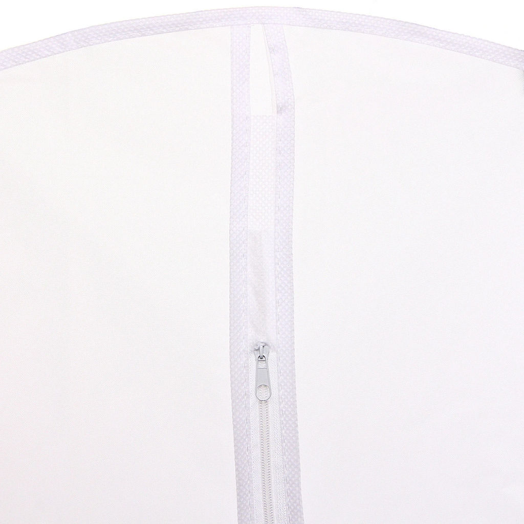 Цена за 3 шт. Чехол для одежды "ИДЕЯДОМА", цвет белый / прозрачный, 60*140см (пакет)