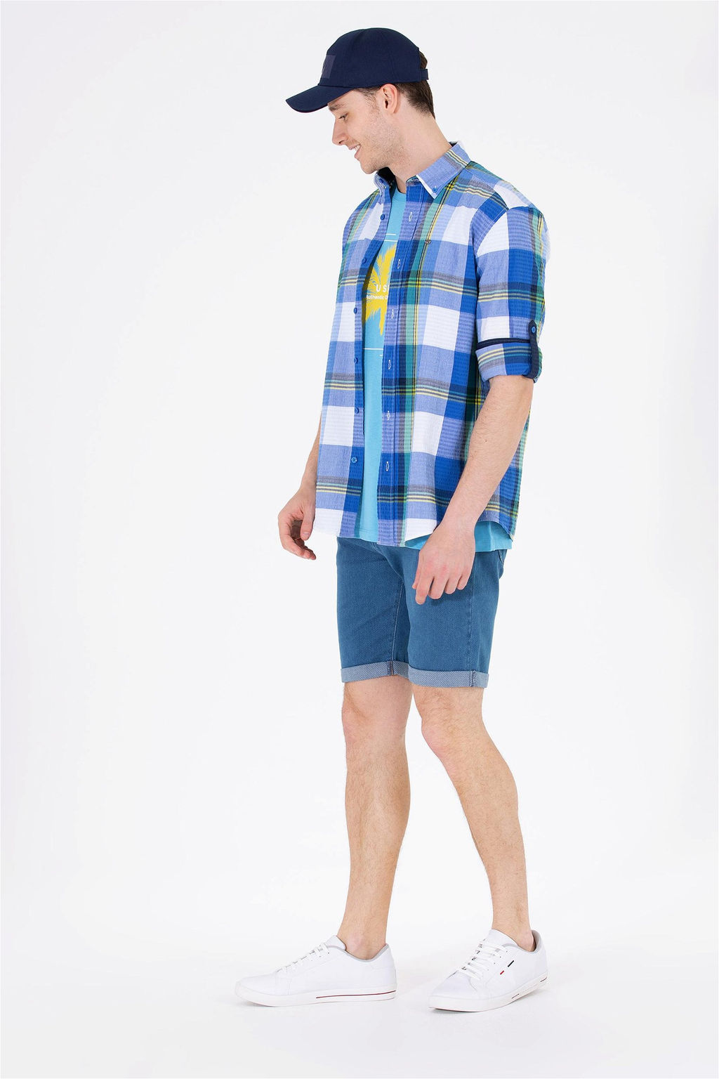 U. S. Polo Assn Мужская рубашка Saks в клетку - U.s. polo assn фото 12