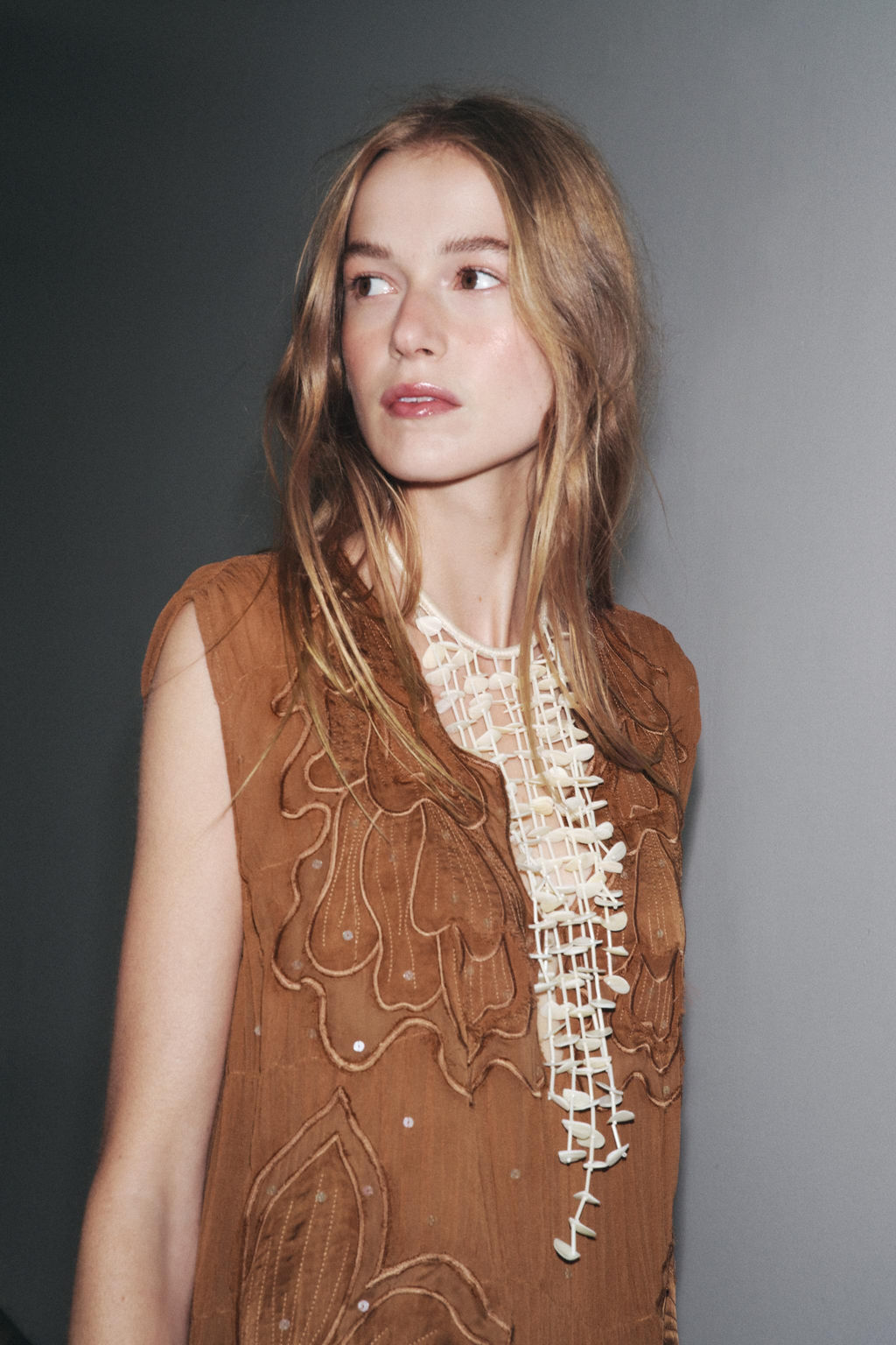 ZW COLLECTION GATHERED EMBROIDERED DRESS - Zara фото 14