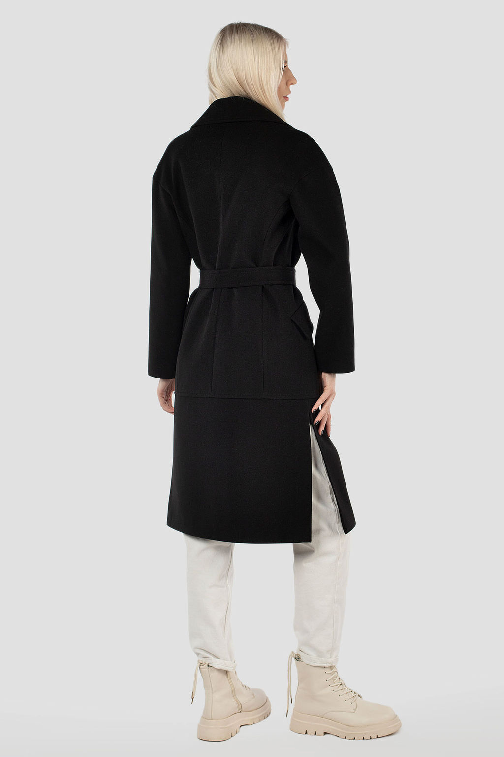 Пальто женское демисезонное (пояс) - El podio фото 6